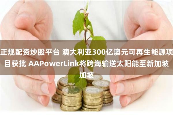 正规配资炒股平台 澳大利亚300亿澳元可再生能源项目获批 AAPowerLink将跨海输送太阳能至新加坡