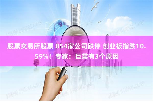 股票交易所股票 854家公司跌停 创业板指跌10.59%！专家：巨震有3个原因