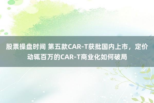 股票操盘时间 第五款CAR-T获批国内上市，定价动辄百万的CAR-T商业化如何破局